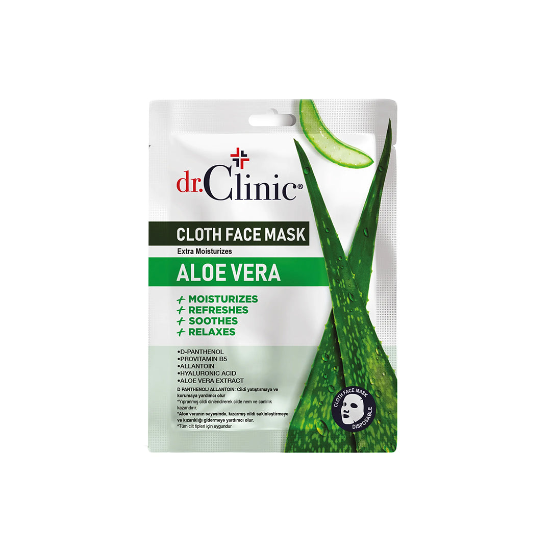 د. كلينك بالصبار قناع الوجه القطني بالصبار