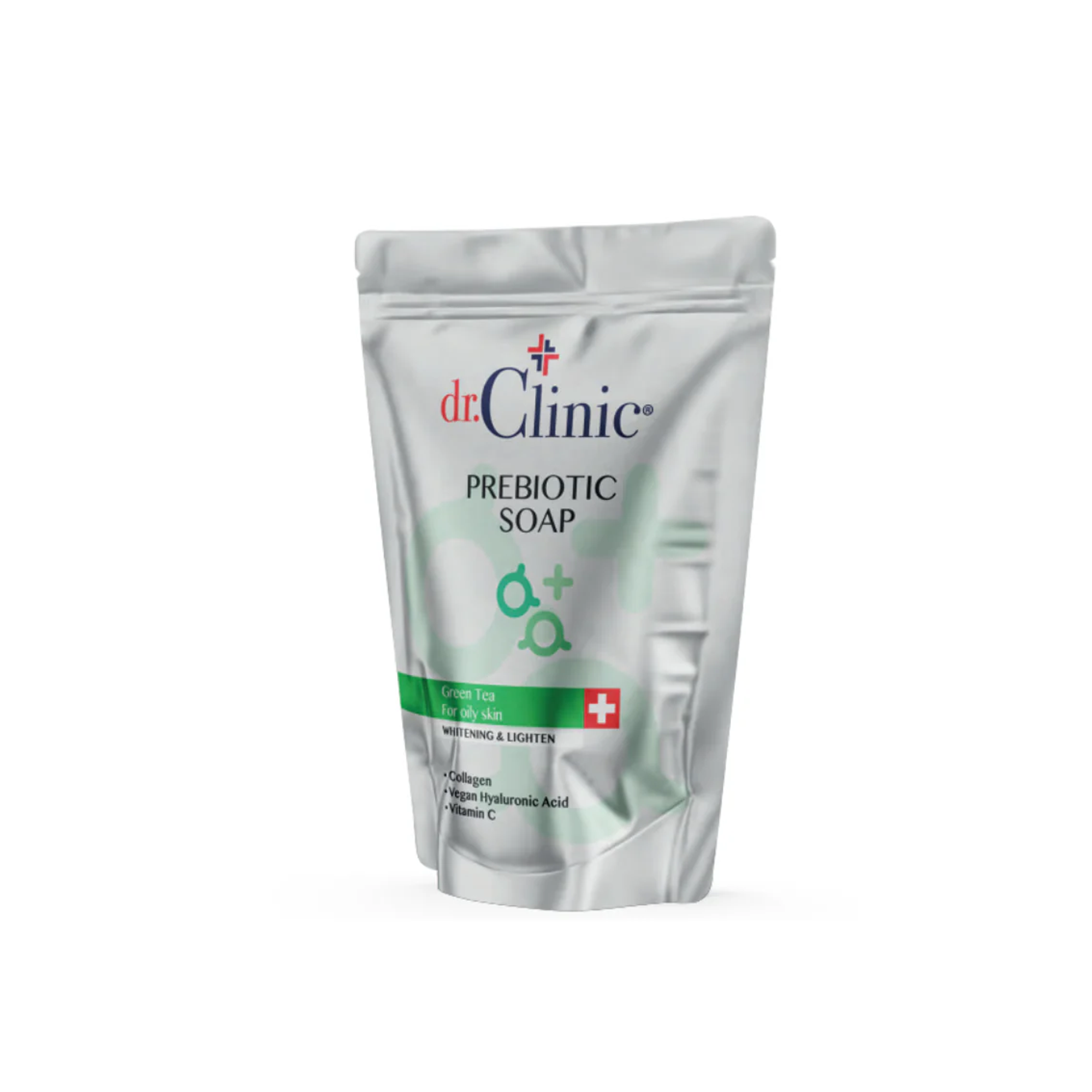 د.كلينيك صابون الشاي الأخضر والبريبايوتيك للبشرة الدهنية