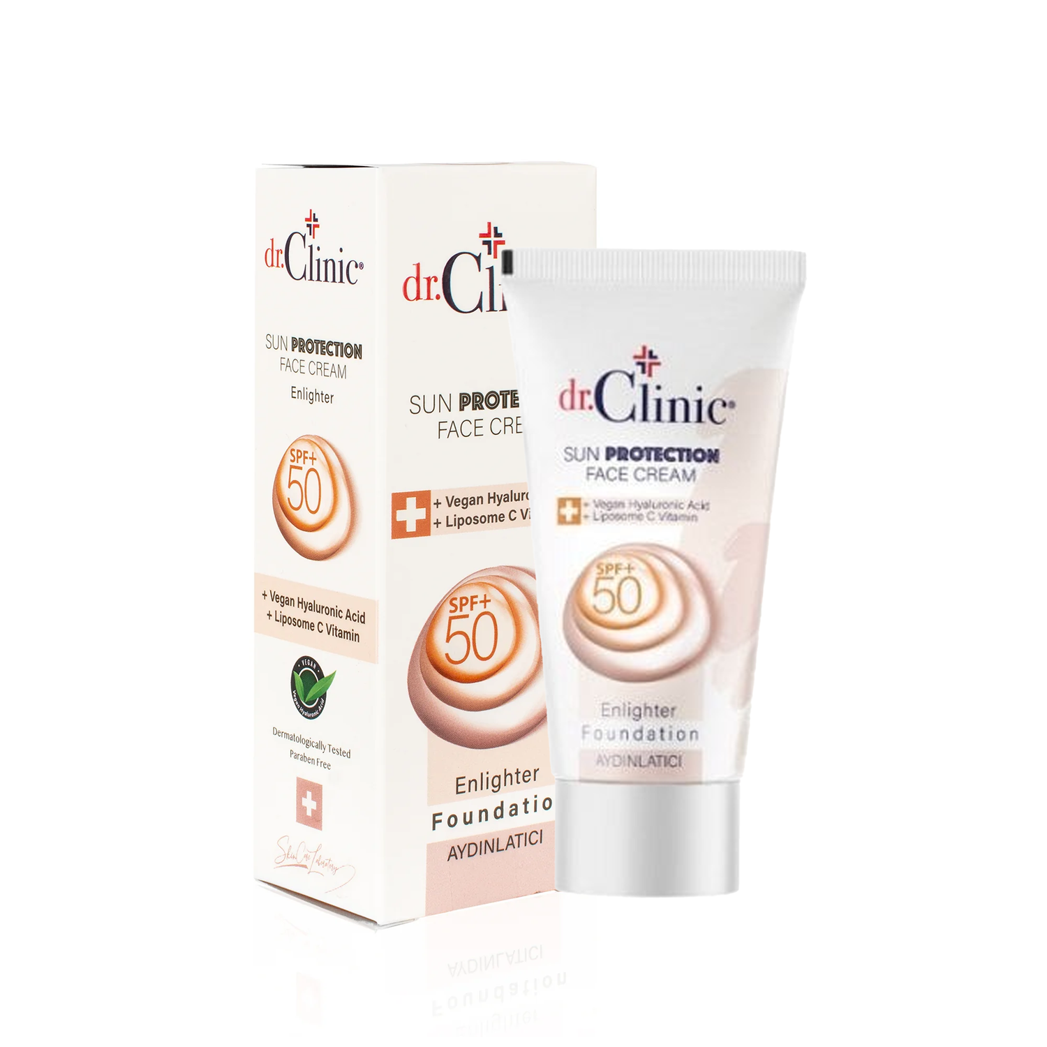 دكتور كلينيك كريم أساس واقي من الشمس بتغطية خفيفة بمعامل حماية 50+